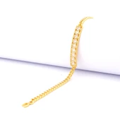 Su Yolu Bileklik Altın Kaplama Zincir Model BLK-737 thumbnail 1