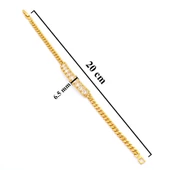 Su Yolu Bileklik Altın Kaplama Zincir Model BLK-737 thumbnail 6