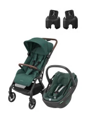 Maxi-Cosi Soho-Coral 360 Modüler Ana Kucaklı Ultra Kompakt Seyahat Sistem Bebek Arabası Essential Green - 2