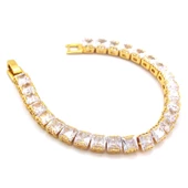 Su Yolu Bileklik Çelik Altın Kaplama Baget Taşlı BLK-953 thumbnail 2