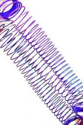 Metalik Renkli Stres Yayı Desenli Oyuncak Stres Yayı - 5 cm çapında - 1 Adet thumbnail 5