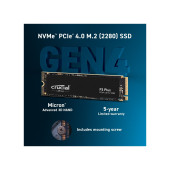 Crucial P3 Plus 1Tb 3D Nand Gen4 Nvme Pcıe M.2 Ssd (5000-3600 Mb/S) Ct1000p3pssd8 thumbnail 3