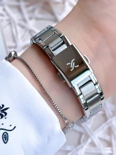 Daniel Klein Çelik Kordon 30 Mt Suya Dayanıklı Gümüş Renk Kadın Kol Saati+Bileklik NSDKE.1.13561-1 thumbnail 3