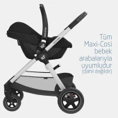 Maxi-Cosi Soho-Cabriofix İ-Size Ana Kucaklı Ultra Kompakt Seyahat Sistem Bebek Arabası Green-Black - 10
