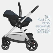 Maxi-Cosi Soho-Cabriofix İ-Size Ana Kucaklı Ultra Kompakt Seyahat Sistem Bebek Arabası Green-Graphite - 10
