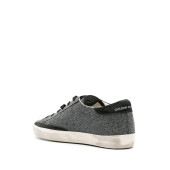 Golden Goose Super-Star in black Swarovski crystals with black suede star - 3