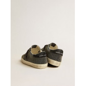 Golden Goose Super-Star in black Swarovski crystals with black suede star - 4