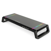 TechTic Bilgisayar Monitör Yükseltici Laptop Sehpası RGB 4 USB Hub Yükseklik Ayarlı Monitör Standı - 1