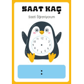 Saatleri Öğreniyorum YAZ-SİL Kitabı (YAZ-SİL Kalem Hediyeli) - 2
