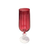 Leonarte Casa Menşeli Bohemia Sarpy 180ml Kristal Kırmızı Renkli Kadeh 1 Adet  - 1