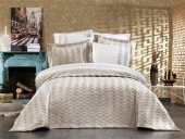 Dolce Lüx Nakışlı Çeyiz Paketi 9 Parça Cappucino thumbnail 1