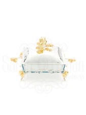 LOTUS ÇİÇEK KARE BORCAM GÜMÜŞ - 2