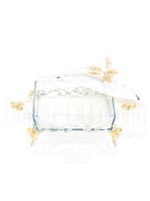 LOTUS ÇİÇEK KARE BORCAM GÜMÜŞ - 3