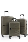 CCS LONDON 3 LÜ Kırılmaz Yeşil Valiz Set - 1
