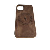 İphone 11 Uyumlu Alfa Desenli Magsafe Kablosuz Şarj Özellikli Kılıf Modeli SARI - 3