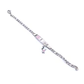 Bebek Bileklik Çelik Pembe Nazar Boncuklu Mickey Mouse BLK-963 thumbnail 5