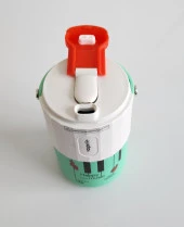 Vagonlife VGN2050 400ml Paslanmaz Çelik Termos Matara Çift İçim (Green) thumbnail 2