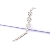 316L Çelik  Zirkon Taşlı Yıldızlı Kadın Bileklik BLK-538 - 1