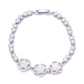 316L Çelik  Zirkon Taşlı Yıldızlı Kadın Bileklik BLK-538 - 2