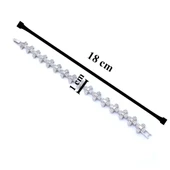 316l Çelik Zirkon Taşlı Çiçekli Kadın Bileklik BLK-810 thumbnail 5