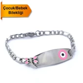 Bebek Bileklik Çelik Nazar Bonvuklu Yusufçuk Model BLK-962 - 1