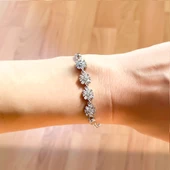 316L Çelik Zirkon Taşlı  Kadın Bileklik BLK-795 thumbnail 3