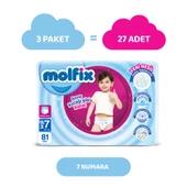 Molfix Pants Bebek Bezi 7 Beden XXL Aylık Fırsat Paketi 81 Adet thumbnail 2