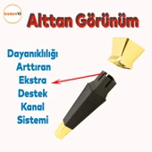 Dempa Lüks Mobilya Yükseltici Kanepe Tv Ünitesi Koltuk Ayağı Konsol Ayakları Siyah Altın 20 Cm thumbnail 4