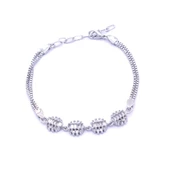 316L Çelik Zirkon Taşlı Şekilli Kadın Bileklik BLK-796 thumbnail 2