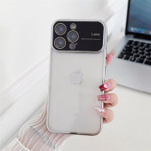 İphone 15 Kamera Lens Korumalı Kenarı Renkli Luxury Şeffaf Kılıf GÜMÜŞ - 2
