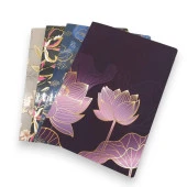 Yumuşak Doku Varaklı Çizgili Defter 96 Yp 80 Gr 15x21 cm - 1