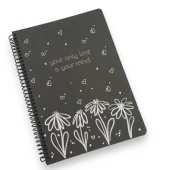 Siyah Zemin Spiralli Defter 40 Yp 90 Gr 17x24 cm - 2