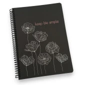 Siyah Zemin Spiralli Defter 40 Yp 90 Gr 17x24 cm - 3