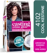 L'Oréal Paris Casting Crème Gloss Saç Boyası - 4102 Cool Kestane - 1