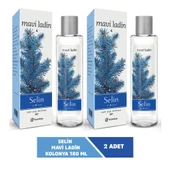 Selin 80 Derece Mavi Ladin Parfümlü Kolonya Cam Şişe 180 ML x 2 - 1