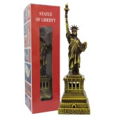 Vintage Metal USA Özgürlük Heykeli Antik Bronz 32 cm thumbnail 1