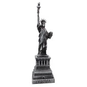 Vintage Metal USA Özgürlük Heykeli Gümüş 32 cm thumbnail 3