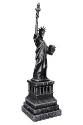 Vintage Metal USA Özgürlük Heykeli Gümüş 32 cm thumbnail 11