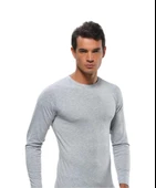 Gümüş Erkek Penye Uzun Kollu Atlet Body Renk Seçenekli 4022 - 1