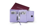 SANLINE 2768 Hakiki Deri Kadın Cüzdan - Lila - 1