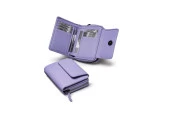 SANLINE 2768 Hakiki Deri Kadın Cüzdan - Lila - 2