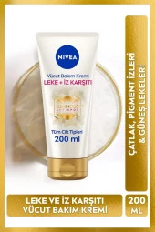 Nivea Luminous 630 Leke ve İz Karşıtı Vücut Bakım Kremi 200ml, Çatlak ve Güneş Lekesi, 48 Saat Nem - 1