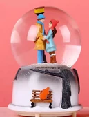 Sokak Lambası Kar Küresi Orta Boy thumbnail 2