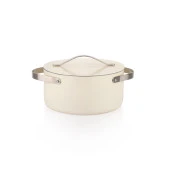 Schafer Moonlight Seramik Tencere Seti 7 Parça-Krem - 6