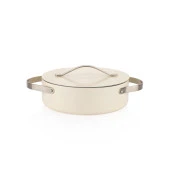 Schafer Moonlight Seramik Tencere Seti 7 Parça-Krem - 8