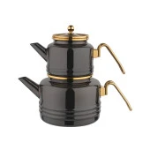 Schafer Emily Emaye Çaydanlık Takımı 3 Parça-Siyah thumbnail 2