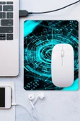 SonicTouch Fütüristik Yeşil Kaydırmaz Gaming Oyuncu Masaüstü Dikişsiz Mouse Pad/Ped (Mouse Altlığı) 17x21cm - 3