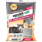 Agrobit Cat Doğal Bentonit Kokusuz Kedi Kumu 10 lt - 1