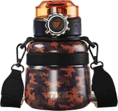 Vagon Life Tkk Termos Çelik 600 ML T2029 Kahverenk Kamuflaj - 1