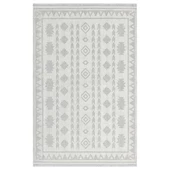 Trinket Serisi Krem Yumuşak Bukle Dekoratif Kilim T220B - 2